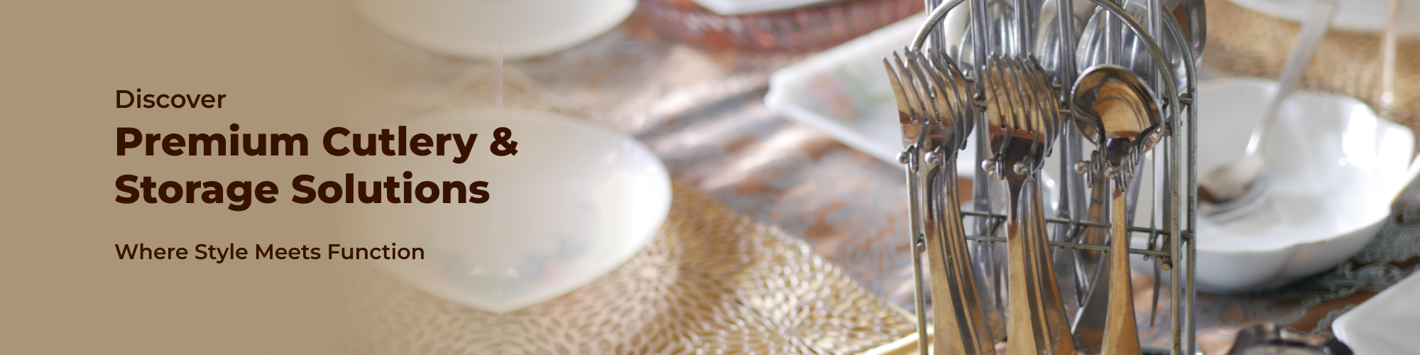 أدوات المائدة وحاملها