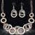 Jewellery Sets for Women Crystal Studded Necklace Jewellery Set with Earrings for Girls/Women