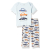 Max Boys Printed Crew Neck T-Shirt with Elasticated Pyjamas