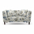 Janet 2 Seater Fabric Loveseat In Adrian Velvet Colour