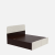 Pavo King Size Bed in Frosting Cream Finish With Box Storage