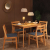 Wooden Street Four Seater Dining Table Set In Natural Finish